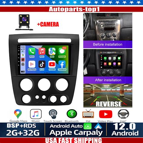 Gb Android Apple Carplay Car Radio Stereo Gps Navi For Hummer H