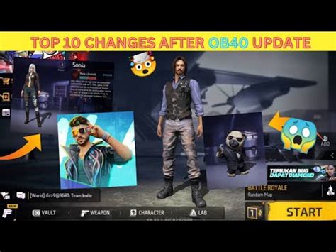 Top Changes After Ob Update Garena Free Fire Youtube