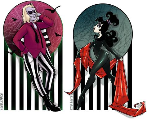 Beetle & Lydia | Beetlejuice fan art, Beetlejuice, Beetlejuice cartoon