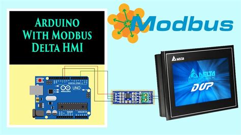 Arduino Connect With Delta Hmi Modbus Rs485 Arduino Industrial