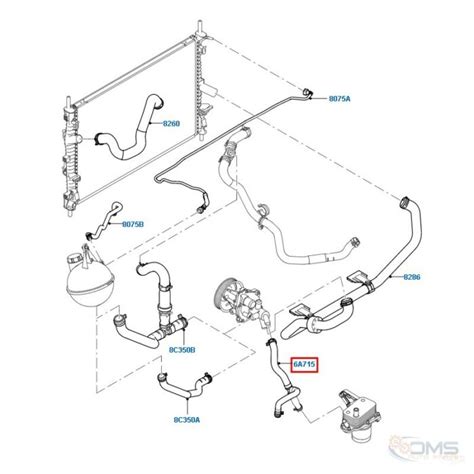 Ford Transit Coolant Pipe OMS Auto Parts