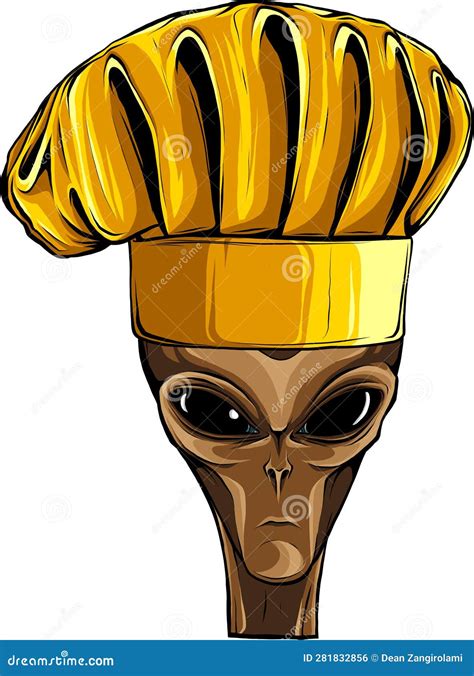 Alien Head Vector Illustration Design Of Extraterrestrial Humanoid