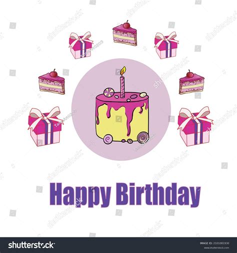 Happy Birthday Colorful Card Design Vector Stock Vector Royalty Free 2101081930 Shutterstock