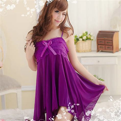 Hot 2016 New Women Sexy Nightwear 4 Colors Nightgown Sleepwear Dress G