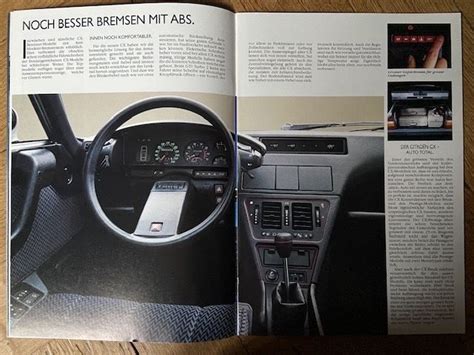 CITROËN CX Prospekt 1988 für Modelljahr 1989 dt CH brochure Kaufen