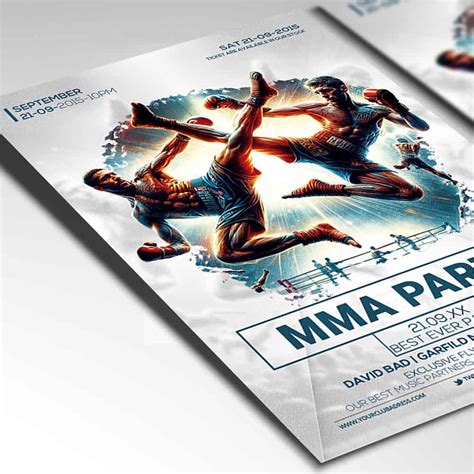 Mma Event Flyer Template Psdmarket