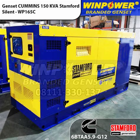 Jual Genset Cummins 150 Kva Stamford Silent Type Kab Tangerang