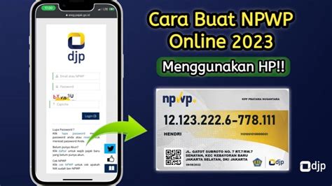 Cara Buat Npwp Online Lewat Hp Daftar Npwp Online Dari Awal