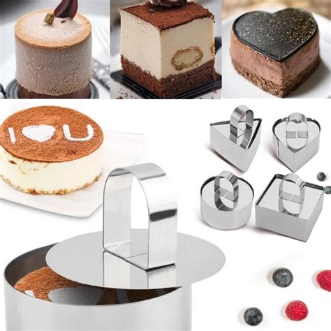 Cake Shaper Multi Shaped Selected Stainless Steel Mini Cake Ring