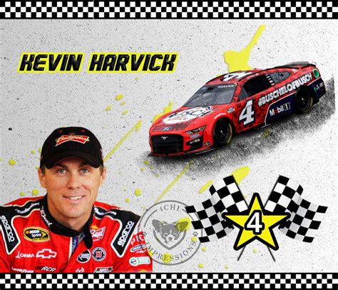 NASCAR Driver Kevin Harvick Sublimation Digital Wrap For Etsy