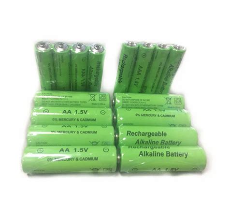 Pcs V Aa Mah Alkaline Rechargeable Battery Pcs V Aaa