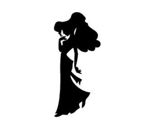 Meg From Hercules Silhouette Vinyl Decal Black Red Silver Etsy