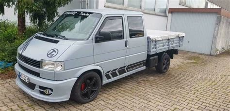 Frisch Restaurierter Vw T4 Pritsche Doppelkabiener Mit Plane