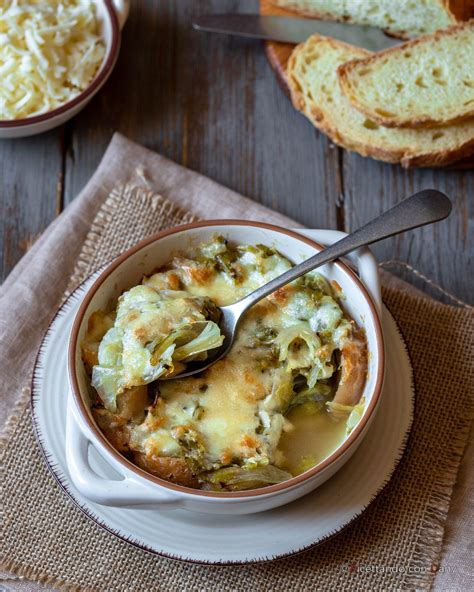 Zuppa Di Cicoria Pan Di Zucchero Gratinata Ricetta Vegetariana