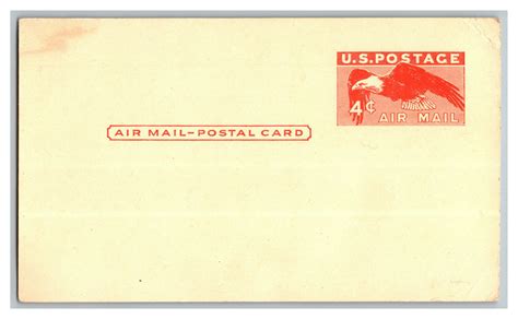 4 Cent Air Mail Postal Card Eagle U S Postage Ephemera Other