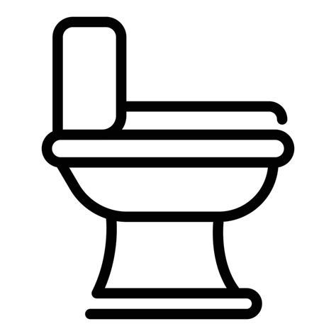 Bathroom Toilet Icon Outline Style Vector Art At Vecteezy