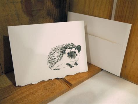 Items Similar To Hedgehog Greeting Card On Etsy