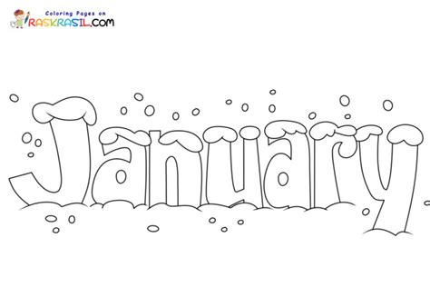 January Coloring Pages