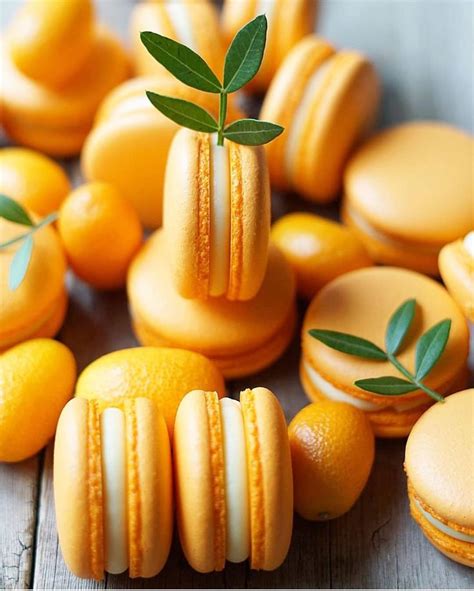 MACARONSLADY On Instagram Tangerine Macarons By Gulnarafedorova