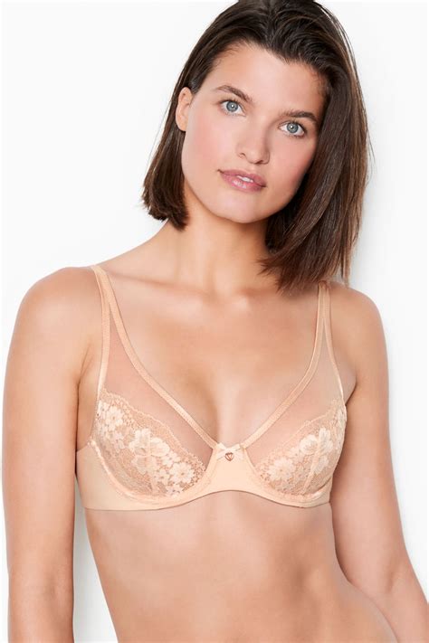 Buy Victorias Secret Lace Longline Unlined Demi Bra From The Victoria