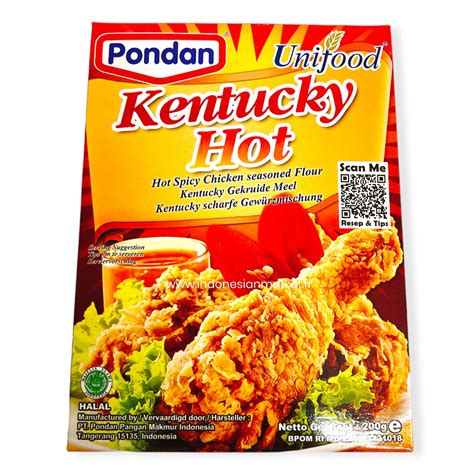 Pondan Kentucky Hot Maustettu Jauho 200 G Indonesianmarket Fi