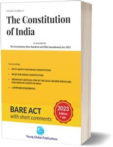 The Constitution Of India Bare Act With Short Notes Edition Buy