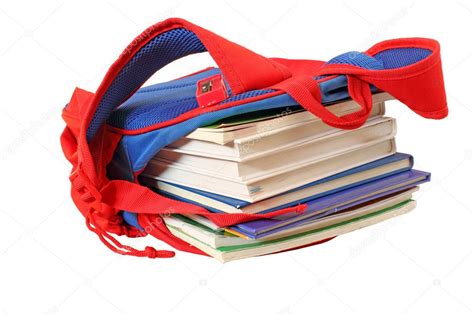 School Bag With Books Stock Photo By ©costasz 4846841