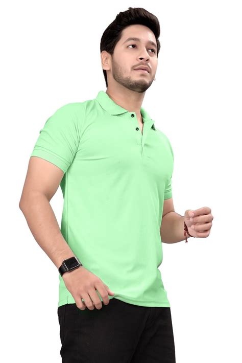 Cotton Plain Men Collar T Shirt Polo Neck At Rs 220 Piece In Surat