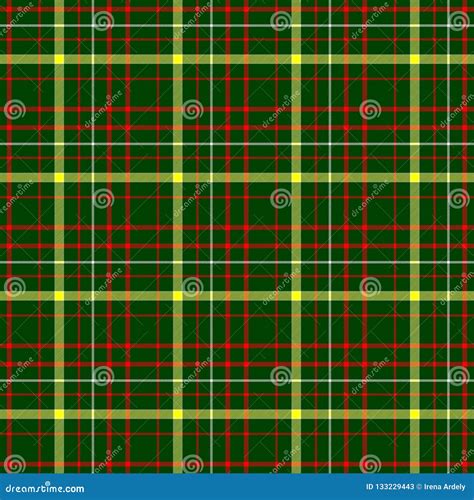 Checked Tartan Plaid Scotch Kilt Fabric Seamless Pattern Texture