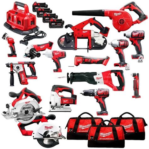 Milwaukee 2695-15 M18 18-Volt Cordless Power Lithium-Ion 15-Tool Combo ...