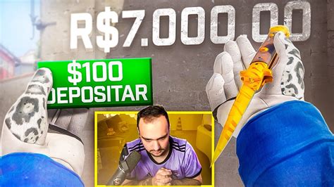 Depositei 100 Para Um INSCRITO E Ganhei R 7 000 00 Em SKINS Para Ele