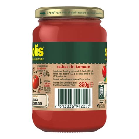 Salsa de tomate receta artesana Solís 350g Ahorramas