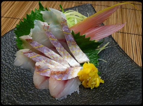 イトヨリダイの刺身 皮霜造り 魚と野菜と私と和ノ香