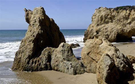 Rocks On Ocean Shore Free Stock Photo Public Domain Pictures