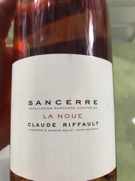 2014 Claude Riffault Sancerre Rosé La Noue France Loire Valley Upper