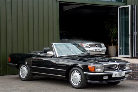 1989 Mercedes Benz 500SL R107 2028 SOLD Black With Black Leather