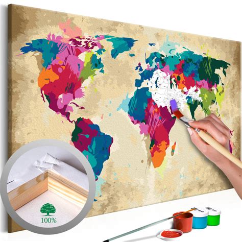 Paintable 3d World Map