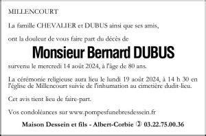 Monsieur Bernard Dubus Pompes Fun Bres Dessein