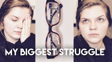 My Struggle With Myopia Thick Glasses Youtube