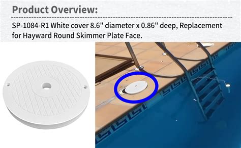 Vsttar Sp 1084 Ri Swimming Pool Skimmer Deck Lid Cover 8 5 Round Replacement For