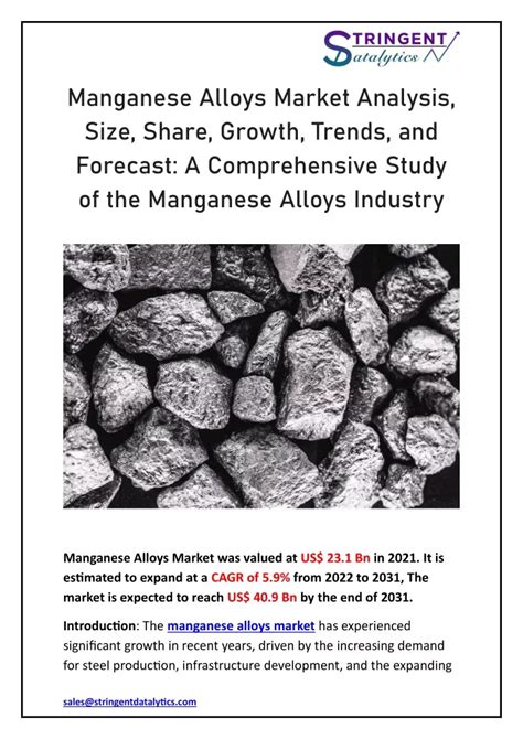 Ppt Global Manganese Alloys Market Powerpoint Presentation Free