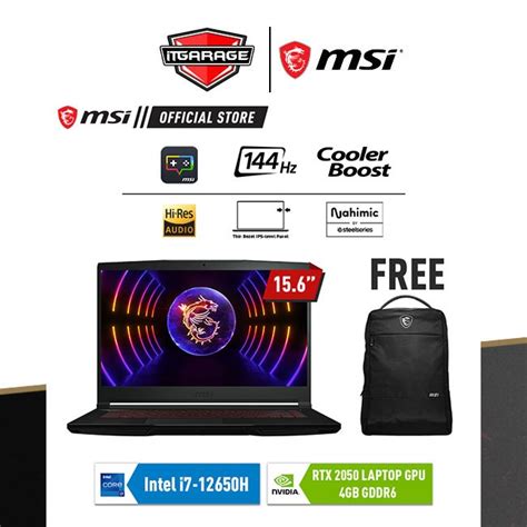 Jual Msi Gf63 12ucx 601idi7 12650h8g512grtx2050 4g Shopee Indonesia