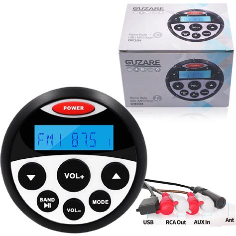 Waterproof Marine Stereo Boat Am Fm Bluetooth Radio Receiver Usb Mp3 Yacht Audio Ebay