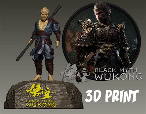 3d File Black Myth Wukong Chinese Game 3d Print 🇨🇳 ・3d Printing