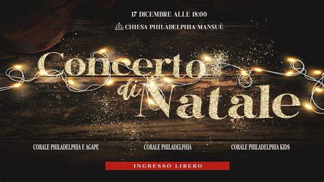 Concerto Di Natale Philadelphia Mansu Youtube