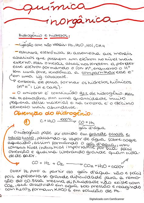 SOLUTION Qu Mica Inorg Nica Resumo Studypool