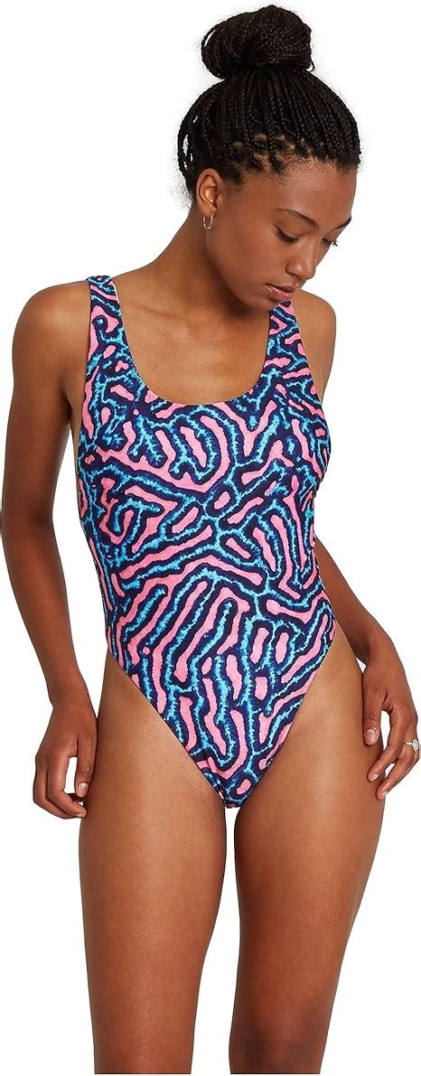 Volcom Women S Coral Morph One Piece Swimsuit Amazon Co Uk Clothing