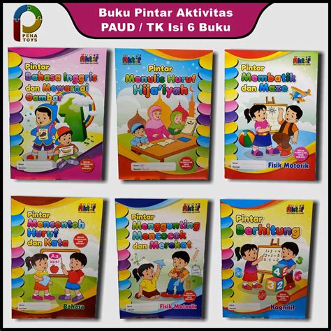 Jual Buku Pintar Aktivitas Tk Paud Paket Isi Buku Lingkar Media