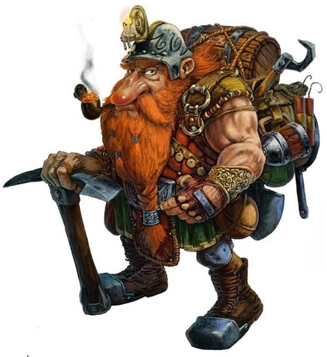 Dwarf miner, digital Fantasy Character Art, Rpg Character, Character ...