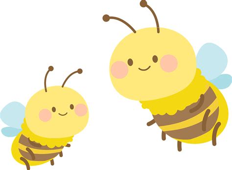 Cartoon Bee Clipart Transparent Background Cartoon Vector Clip Art